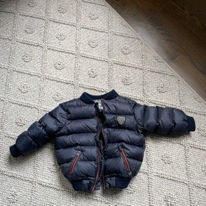Bonpoint navy blue baby coat